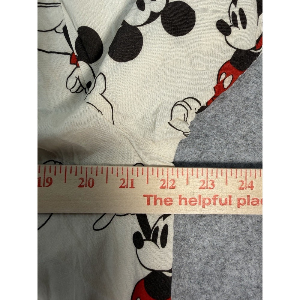 Disney Mickey Mouse Shirt Mens L MAD Engine Rayon All Over Print Button Up - Picture 7 of 9